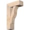 Ekena Millwork Funston Block Smooth Bracket w/ Offset Brace, Douglas Fir, 7 1/2"W x 20"D x 32"H BKT0806X20X32FST05SDF - alternate 1